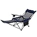 Camp Solutions Light Weight Backpacking Reclining/Lounging Camping Folding Chair with Headrest and Footrest for Outdoor Camping, RV, BBQ