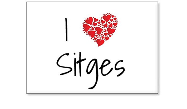 Mundus Souvenirs - Amo Sitges, Imán para Nevera (diseño 1 ...