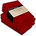 Utopia Kitchen Red Cloth Napkins [12 Pack, 18x18 Inch] Absorbent Cotton Blend Washable and Reusable for Dinner, Restaurant, Lunch, Wedding and Hotel