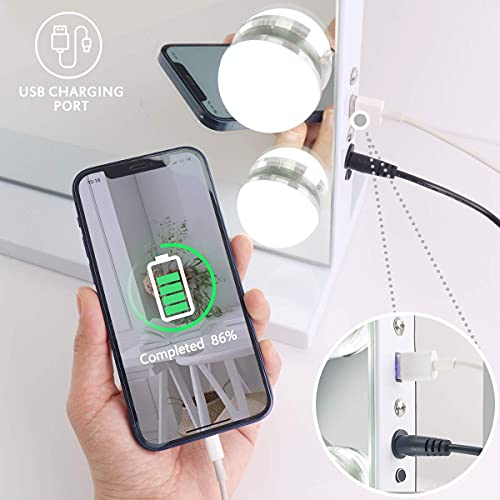 MISAVANITY Hollywood Vanity Mirror with Lights and Bluetooth Speaker