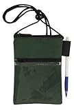Bags For Less Travel Neck Wallet Passport Badge Holder, Forest Green
