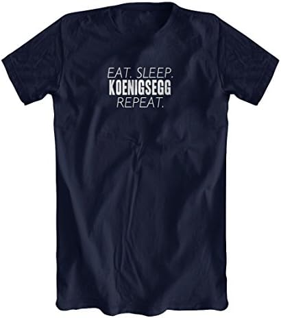 Eat. Sleep. Koenigsegg T-Shirt, Men's, Navy, Medium