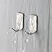 KAERSI M1 Small Adhesive Hooks for Key/Robe/Towel, Stainless Steel - 8 PCS