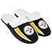 2013 NFL Football Mens Team Logo Sherpa Slippers (Pittsburgh Steelers, Large 11-12)