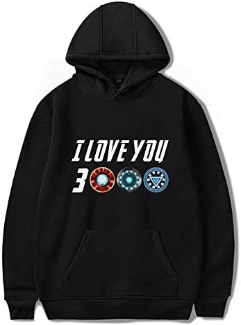 Indrah Unisex I Love You 3000 Hoodie Fashion Hooded for Men and Women