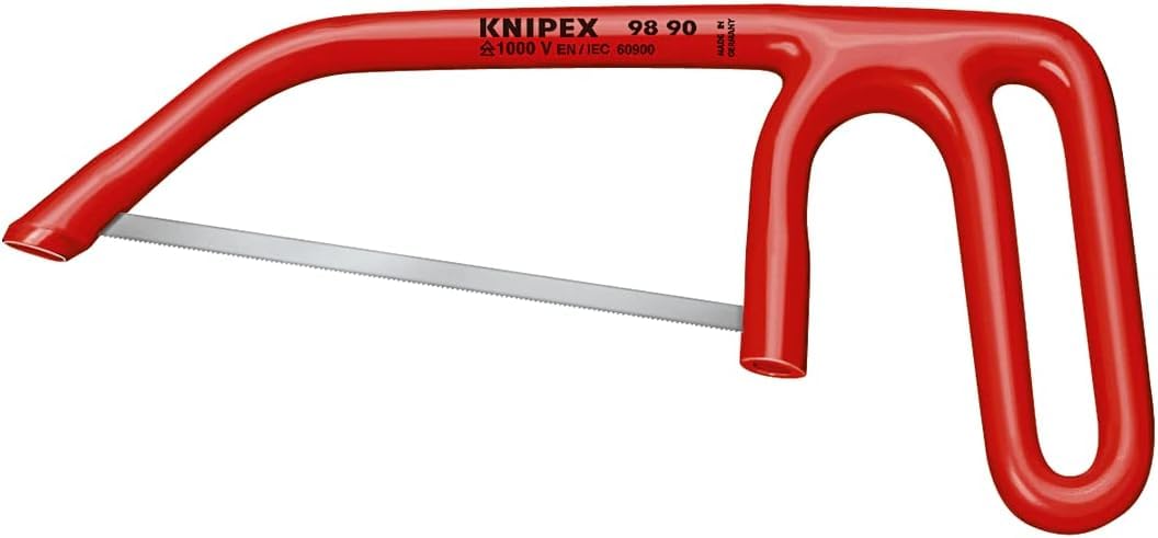 KNIPEX 98 90 PUK Junior Hacksaw 240 mm, Red/Silver