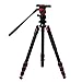 miliboo MUFA Professional Aluminum Portable T Camera Video Tripod with Hydraulic Head Tripod Stand