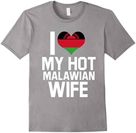 Men's I Love My Hot Malawian Wife -  Malawi Native Relationship Sh 3XL Slate
