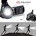 SGODDDE New Outdoor Running Lights Night Light, LED Chest Run Light with 500 Lumens 90° Adjustable Beam, Compass & Cemara Base, Safety Back Warning for Camping, Hiking, Running, Jogging, Outdoor