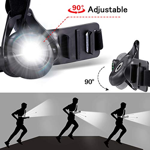 SGODDE Night Running Lights for Runners, Rechargeable LED Chest Run