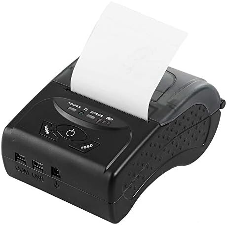 Portable Thermal Printer,KINGEAR Mini Wireless Bluetooth High Speed Direct Thermal Printer Compatible with ESC/POS/Star Print Commands Set