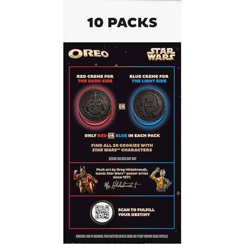 STAR WARS™ OREO COOKIES, SPECIAL EDITION, 10 SNACK PACKS (2 COOKIES PER PACK)