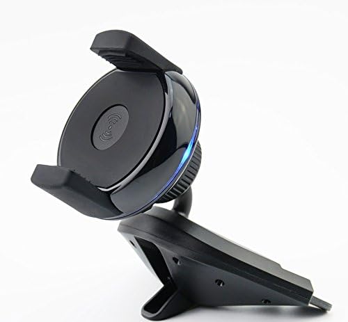 Qi Standart Wireless Car without USB cell phone car charger | Mount Cell Phone Holder CD Slot for iPhone 8/iPhone 8 Plus/iPhone X/ Samsung Galaxy Note 8 S8/S8 Plus S7 S7 Edge and Qi-enabled Devices …