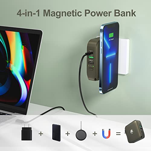 MYao Wireless Power Bank, 15W Wireless Portable Phone Charger