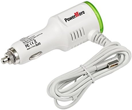 MacBook Car Charger PowerMore for MacBook Air/Pro/Retina with car charger function for iPhone6 Plus S7 Note5 LG5 Moto Z (MagSafe L-Style 60W)