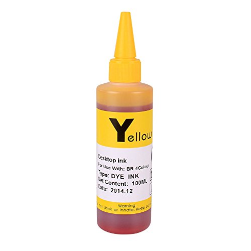 JetSir Four Colors Dye Ink Standard 100 ml Refill Ink Kit High Yield Refill Kit for Brother Printer