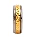 7mm 18K Gold Plated Wedding Ring Grade 5 Titanium Band Comfort Fit