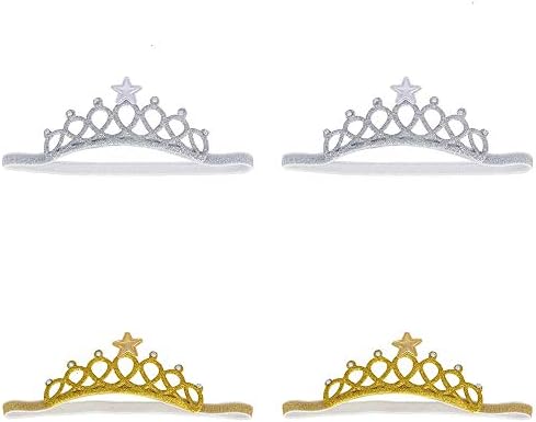 Gaiatop Baby Headbands, 6 Pack Baby Girl Rhinestone Crown Headbands Toddler Princess Headband Hair Accessories
