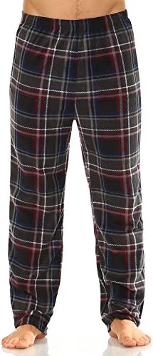 MarCielo Men’s Fleece Pajama Pants, Classical Sleepwear