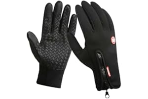 Thermal Pro All Weather Gloves, Unisex Winter Warm Waterproof Touch Screen Glove Thermal Non-Slip Windproof Gloves
