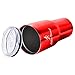 Silver Bound 30 oz Stainless Steel Tumbler- Double Wall Vacuum Insulated Tumbler bundled with Sliding Lid Stainless Steel Straw and Brush
