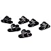 eBoot 10 Pieces Plastic Computer Networking Wire Cable Clip Organizer, Black