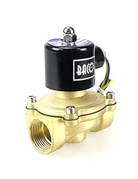 BACOENG válvula solenoide eléctrica 1/4"-1" DC12 V NPT acero inoxidable/latón NC, 1