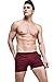 sandbank Men's Pocket Running Workout Gym Active Shorts Lounge Sleep Bottoms (Waistline : 29-32 inch, 2 Pack-Grey+Wine Red)