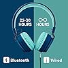 Louise-Mann-Kids-Bluetooth-Headphones-with-Volume-Limit-Over-Ear-Headphones-for-Kids-Foldable-On-Ear-Headphones-with-Microphone-Micro-SDTF-for-School-Travel-Cell-Phones-PC-Tablets-Blue Louise & Mann Kids Bluetooth Headphones with Volume Limit, Over Ear Headphones for Kids, Foldable On Ear Headphones with…