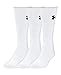 Under Armour Adult Elevated Performance Crew Socks, 3-Pairs, White, Medium