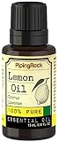 Piping Rock Lemon 100% Pure Essential Oil 1/2 oz (15 ml) Dropper Bottle Citrus Limonum Therapeutic Grade