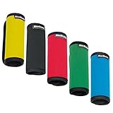 BlueCosto 5x Soft Neoprene Luggage Handle Wrap Grips Suitcase Travel Tags