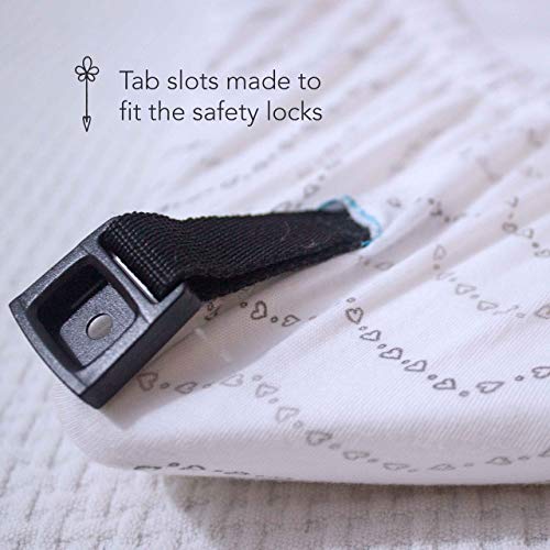 Luvberries 100 Organic Cotton Sheets for The Guava Lotus Travel Crib