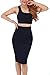 YMING Womens Sexy Crop Top Skirt Two Piece Club Bandage Dress