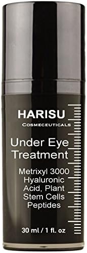 HARISU Cosmeceuticals's Eye Gel Eye Cream 30ml - Metrixyl 3000, Hyaluronic Acid, Plant Stem Cells Peptides - For Dark Circle Eyes, Wrinkles, Eye Puffiness & Loss of Tone and Resilience