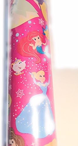 Disney's Princess's Children's Christmas Gift Wrapping Paper 40 Sq Feet