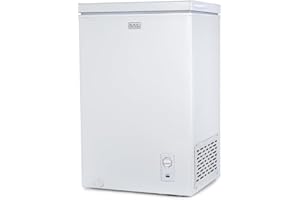 BLACK+DECKER 2.0 Cu. Ft. Compact Chest Freezer, Deep Freezer Holds Up To 70 Lbs. of Frozen Food, Removable Storage Basket, Manual Defrost, White