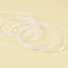 BENECREAT 500 Yards Sheer Ribbon 1/4 inch Sparkle Sheer White Organza Ribbon Craft Chiffon Trim for Wedding Party Favor, Mother's Day Gift Wrapping, Holiday Decoration