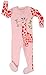 Elowel Baby Girls footed Giraffe pajama sleeper 100% cotton 2 Toddler Pink