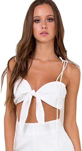 SGMOER Women Bandage Tank Top Bustier Bra Vest Crop Top Bralette Blouse Singlet T Shirt