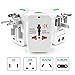 Travel Adapter, AC Adapter with USB Wall Charger, International Universal Power Converter Plug, All in One Outlet Converter Charger US to Europe Argentina Australia UK etc New