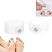 Fenical Body Slimming Healthy Silicone Magnetic Toe Rings - One Pair (Translucent White)