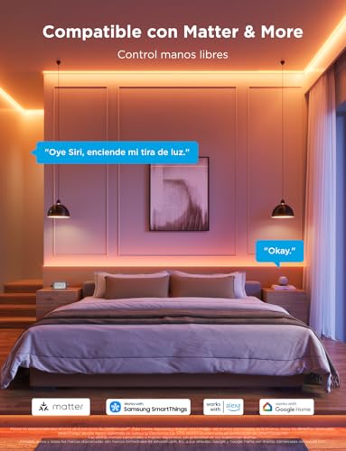 Govee COB LED Strip Lights Pro 3 Meters, Smart LED Strip Compatible with Alexa, Google Assistant and Matter, RGBICW Strip Light with Warm White, Color Changing, Lights for Bedroom, Cabinet, Party