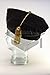 Doctoral Tam Black Velvet 6-Sided w/Gold Bullion Tassel L-XL (23.6-25