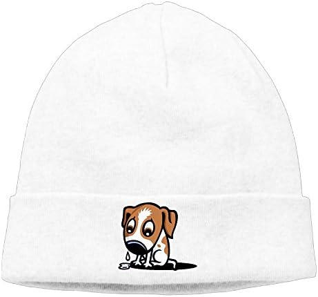 KKalobnm Sad Dog Face Clip Art Men's&amp;Women's Skull Cap Winter Warm Daily Hat