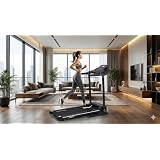 City Star Treadmill Stay Fit at Home, Compact and Ideal for Light Daily Workouts, Powered by a DC Motor, Smooth Performance, Supports Users 120 KG, Space-Saving Design YG5520-4