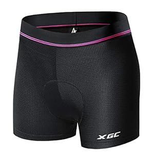 XGC Fietsonderbroek voor dames, met elastische ademende 4D-gel zitkussens met een hoge dichtheid