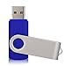 RAOYI 10PCS 4GB USB Flash Drive Blue Pen Drive Thumb Drive USB 2.0 Memory Stick Swivel Design
