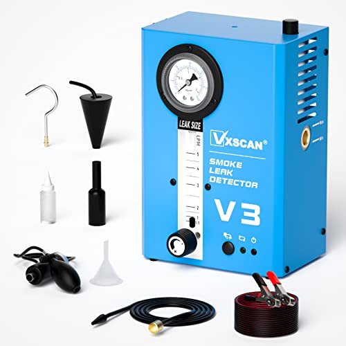 AUTOOL Automotive Smoke Machine EVAP Vacuum Smoke Leak Detector Dual Mode Car Oil Pipeline Leak Locator W/ Pressure Gauge & Flowmeter for All Vehicles Boat, SDT203