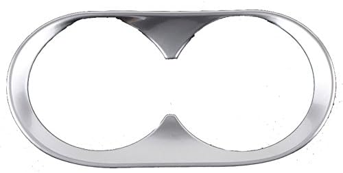 Chrome Center Console Cup Holder Cover Trim + 3M Tape For 14 15 16 Mazda 3 Axela